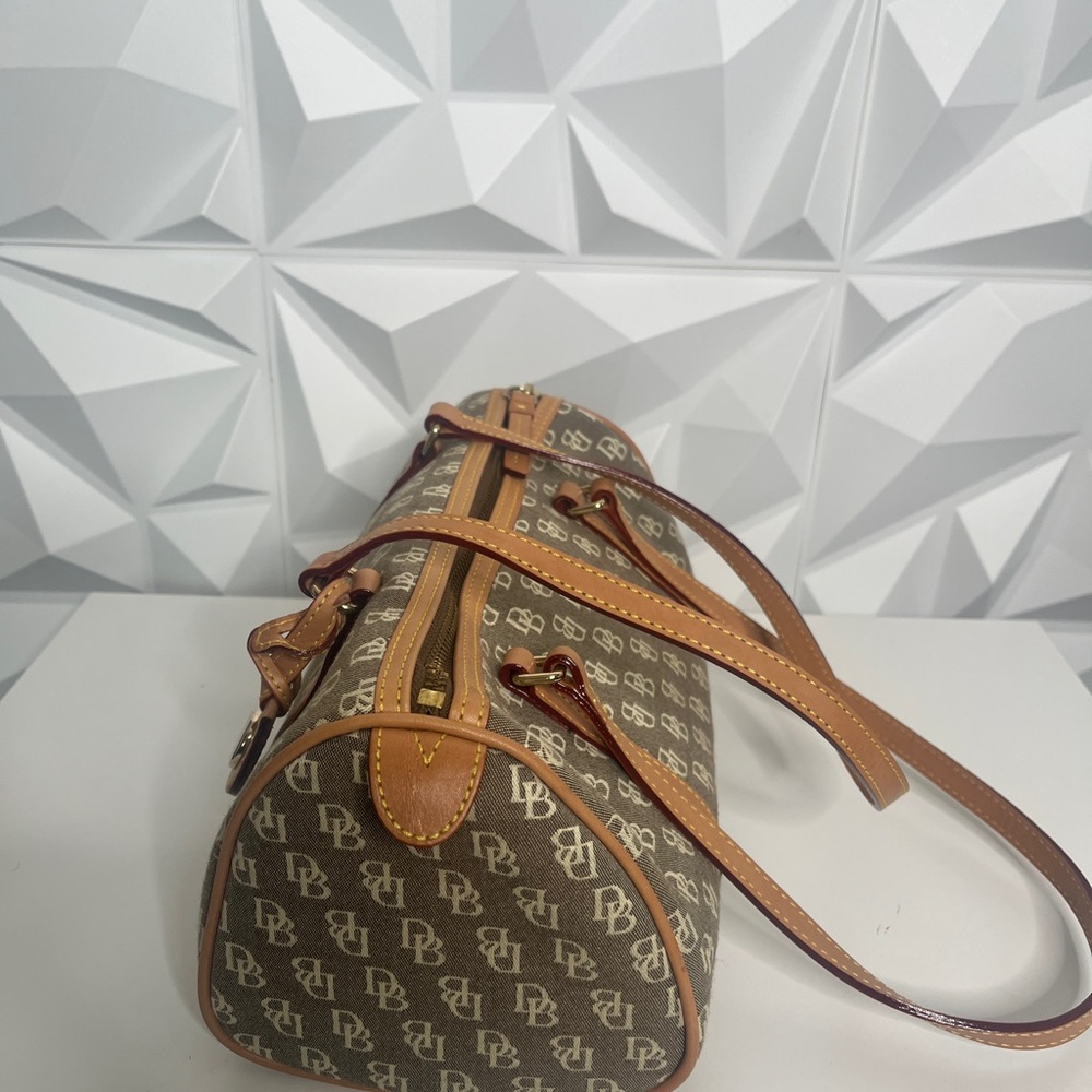 Dooney & Bourke Tan Monogram Duffel Bag - Picture 2 of 5